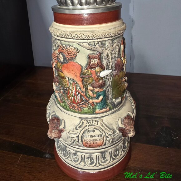 German Thewalt Festive Youth Traditional Beer Stein - Picture 2 of 6